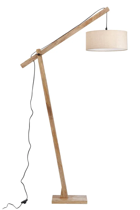 Lámpara de pie Madera Natural/beige Vml-13206 en Madera natural - Lámparas de pie, Uruguay | Le Blanc