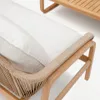 Set Vellana sofá 3 plazas, 2 sillones y mesa centro madera maciza acacia FSC 100% cuerda b en Beige, Blanco, Natural - Sillones y sofás, Uruguay | Kavehome, vista 5 de 8