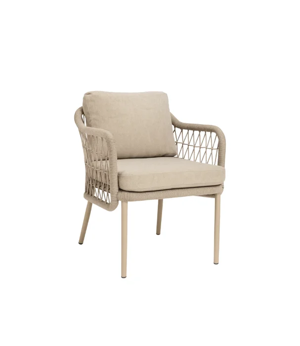 SILLA ELENA EXTERIOR CON ALMOHADONES en Beige - Sillas, Uruguay | Más Infinito Casa