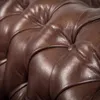 Sofá Chesterfield Divo - Cuero Natural - 2,5 cuerpos - A fabricar en Marrón - Sillones y sofás, Uruguay | NYR, vista 4 de 6