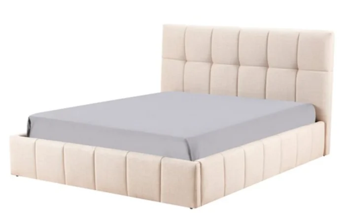 Estructura cama VEMMELEV King 180x200 beige en Beige - Dormitorio, Uruguay | JYSK