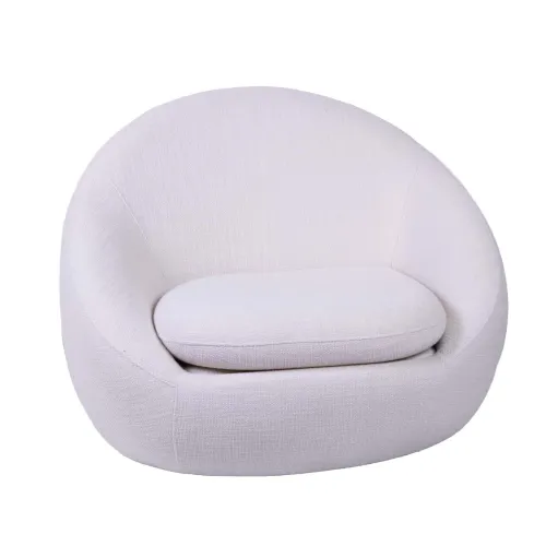 Butaca Giratoria Tela Natural-beige Oslo Beige en Beige - Sillones y sofás, Uruguay | Divino