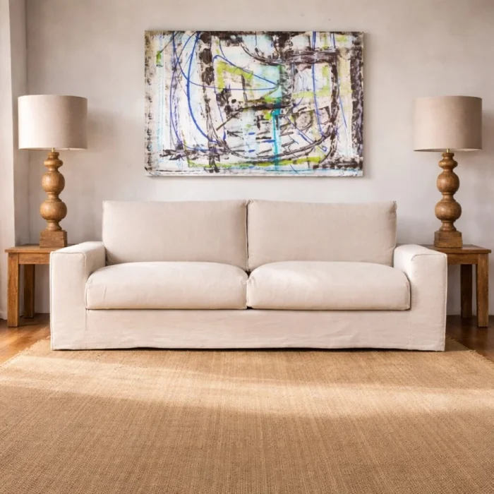 Sillón Cannes 3 Cuerpos Crudo en Beige - Sillones y sofás, Uruguay | Aihaus