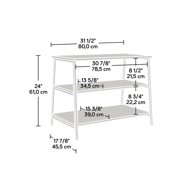Rack para tv 36" - Sauder en Madera natural - Muebles para TV, Uruguay | Ecowood, vista 5