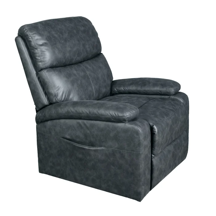 Recliner C/lift 1 Cuerpo Tela Gris Dublin Grafito en Gris - Sillones y sofás, Uruguay | Divino, vista 2