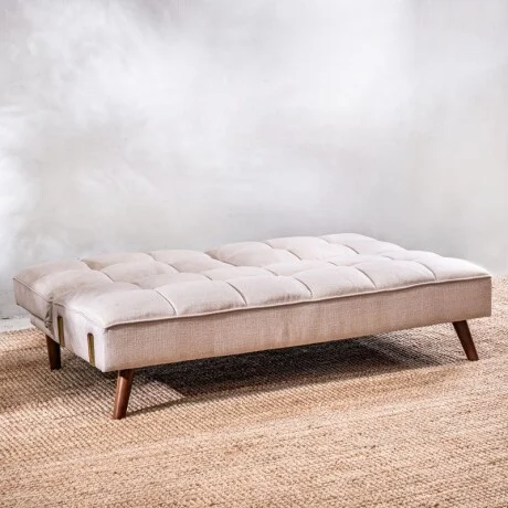 Sofá Cama Frida 3 Cuerpos Beige en Beige - Sillones y sofás, Uruguay | Aihaus, vista 5
