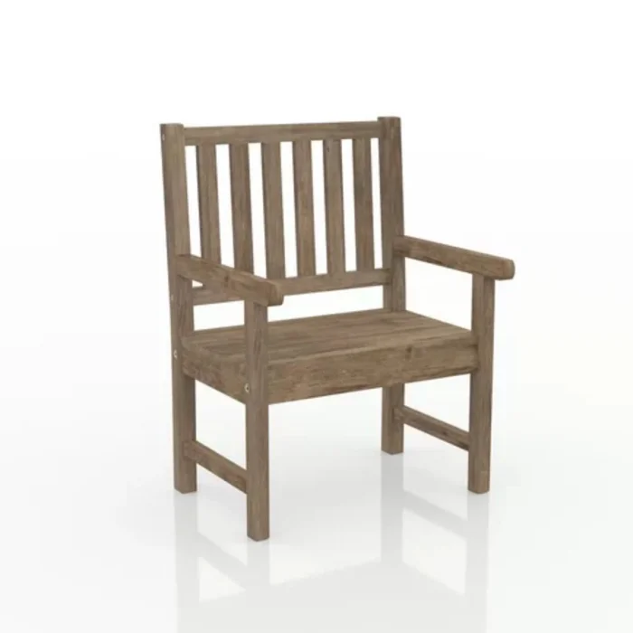 Banco de jardin 1 cuerpo Linea Naturale en Madera natural - Muebles para el exterior, Uruguay | La Cueva Muebles