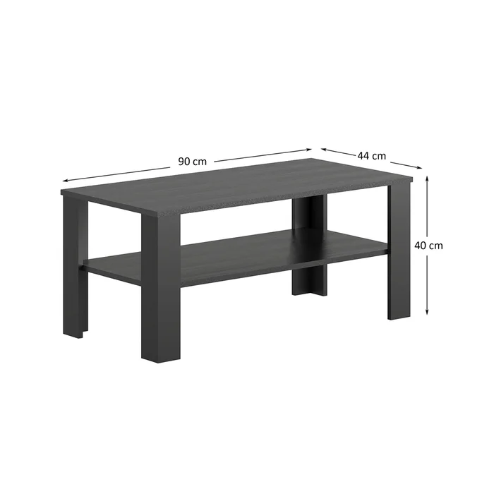 Mesa De Living Rectangular Con Estante 100% Mdp en Marrón - Mesas de living, Uruguay | Soy Hogar, vista 3