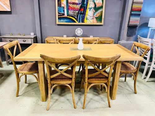 Juego De Comedor Madera Ozark Mesa Mónaco 6 Sillas Vienesas A Eleccion en Madera natural - Mesas de comedor, Uruguay | Ozark Home, vista 4