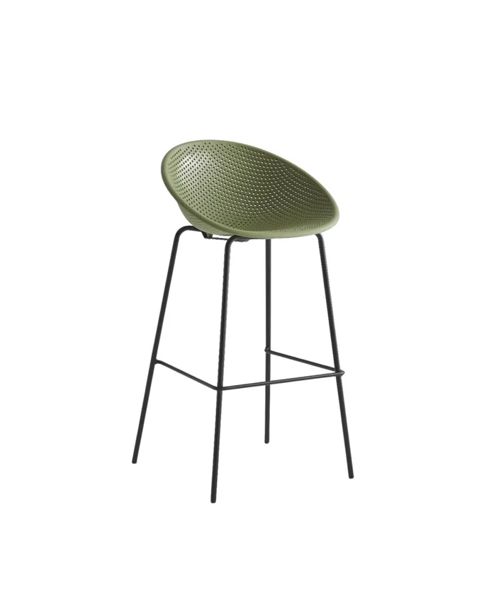 Butaca Taburete panal metal y polipropileno vc1809 verde en Verde - Butacas, banquetas y puffs, Uruguay | Alfa Ventas, vista 2