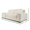 Sofá Boston - Cuero Natural - 3 cuerpos - A fabricar en Blanco - Sillones y sofás, Uruguay | NYR, vista 4 de 4