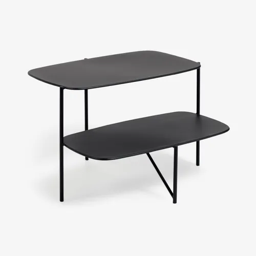 Mesa auxiliar Wigan metal negro 62 x 58 cm en Negro - Mesas de arrimo, Uruguay | Kavehome